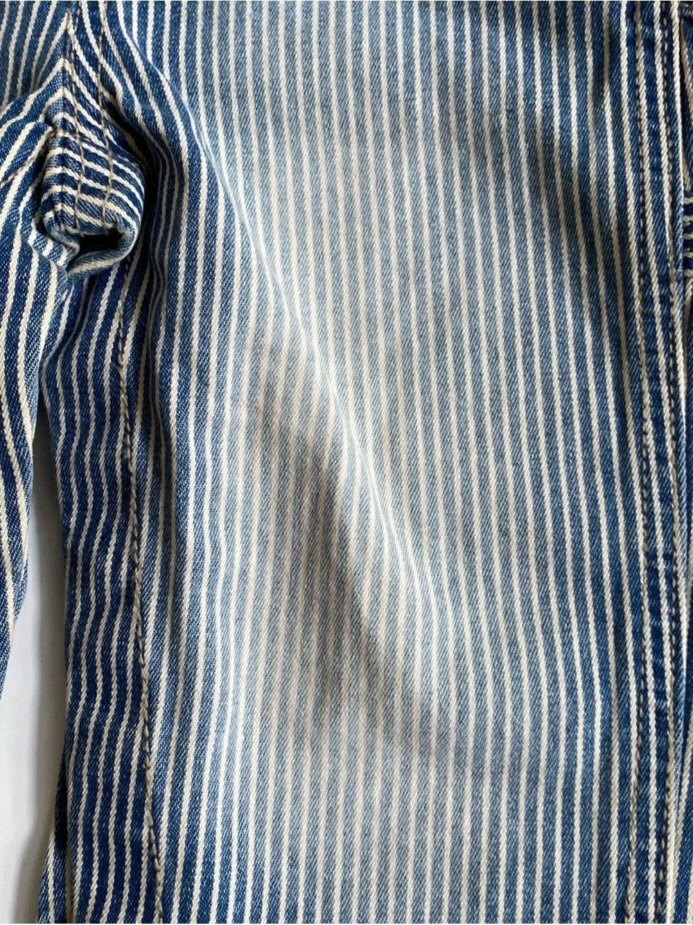 OshKosh B'gosh Blue and White Striped Toddler Overalls
